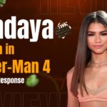Zendaya Image and the text telling fans reaction on Zendaya's MJ's Return in Spider-Man 4